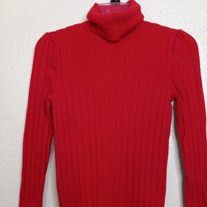 Talbots Red Turtleneck sweater Size XS